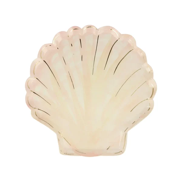 Meri Meri - Watercolor Clam Shell Plates (set of 8)